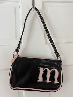 Brown and Pink Women’s Shoulder Bag - Brand (Limited Too)